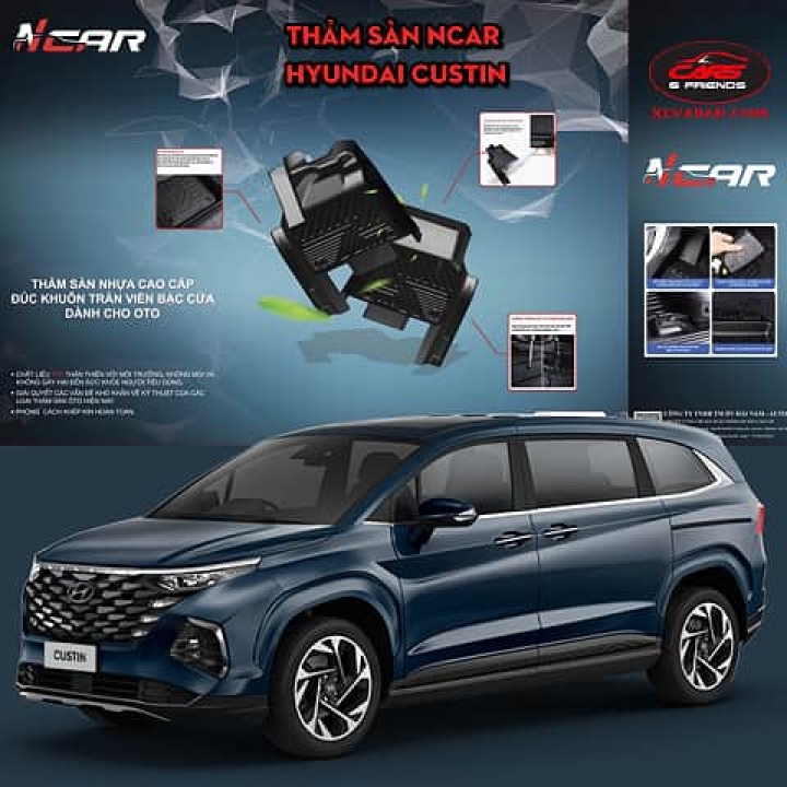 Thảm sàn Ncar cho HYUNDAI CUSTIN